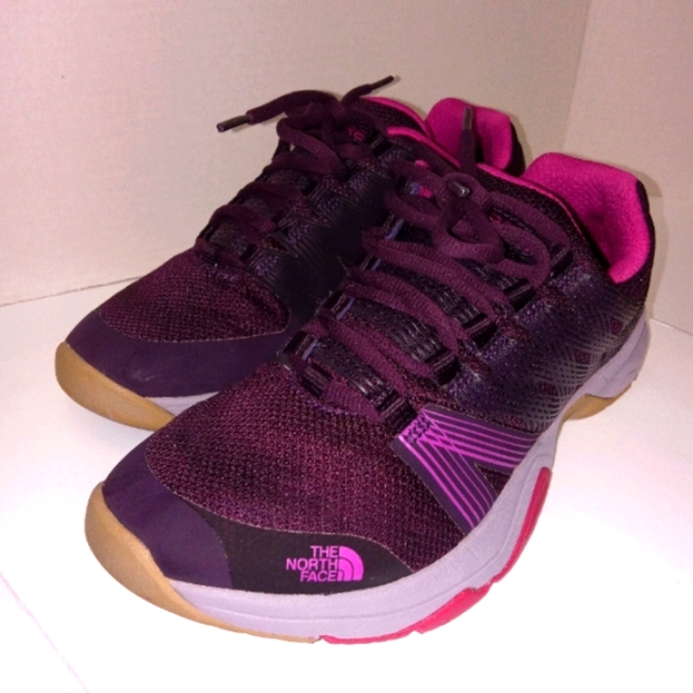 The North Face Ampere II WOMENS Purple Lace Up Trail Running Athletic Shoes 7.5